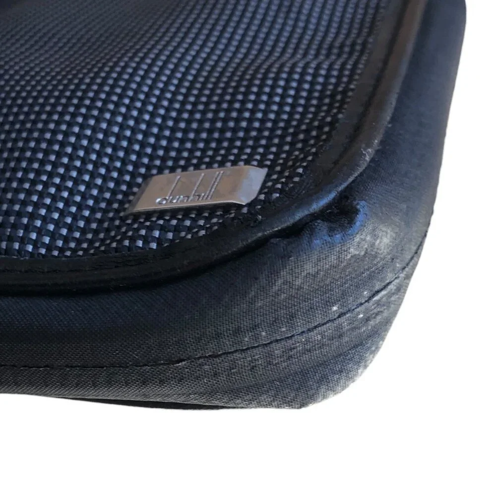 Dunhill Black Canvas Leather Wallet